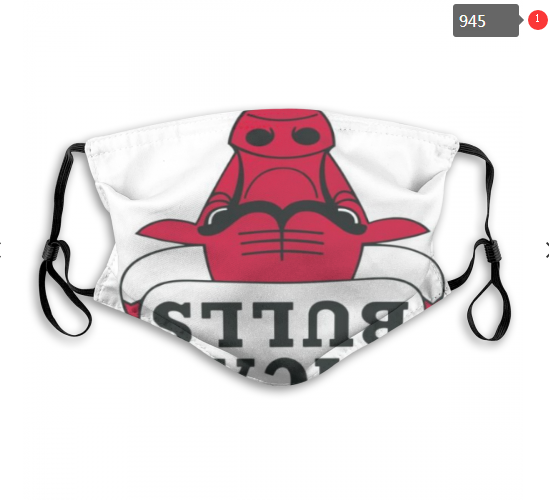 NBA Chicago Bulls #12 Dust mask with filter->nba dust mask->Sports Accessory